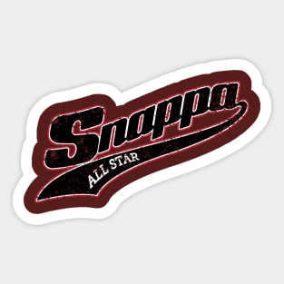 Snappa Black & Red Sticker